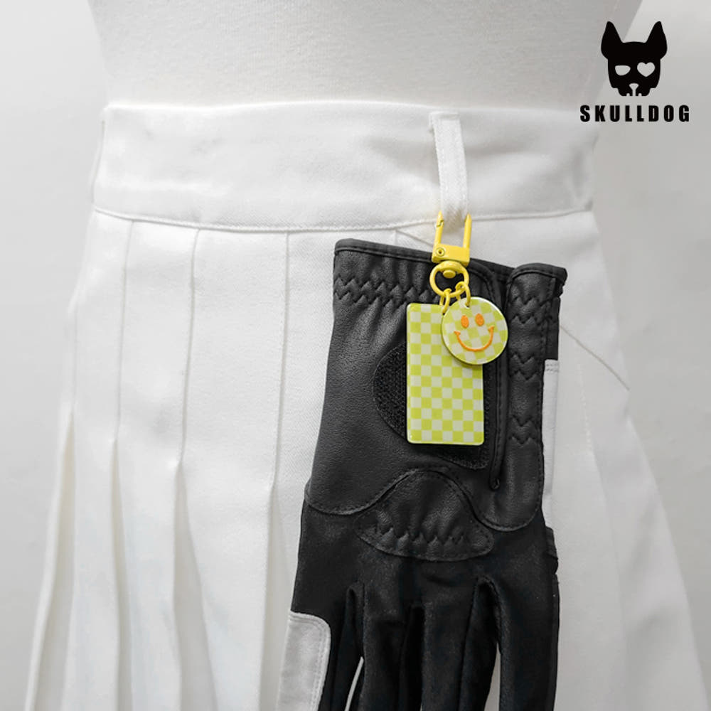 Golf Smile Checker Velcro Glove Holder - 골프 스마일 체크 장갑 찍찍이 걸이