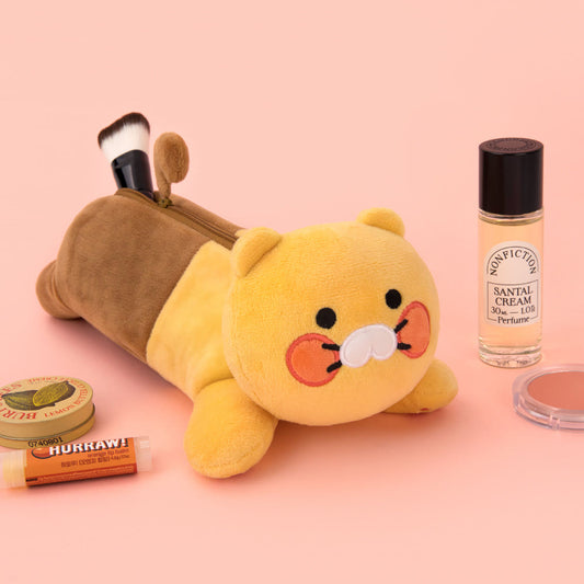 Kakao Friends: Choonsik Doll Large Pen Pouch(Case) - 춘식이 귀여운 인형 펜 파우치 대용량
