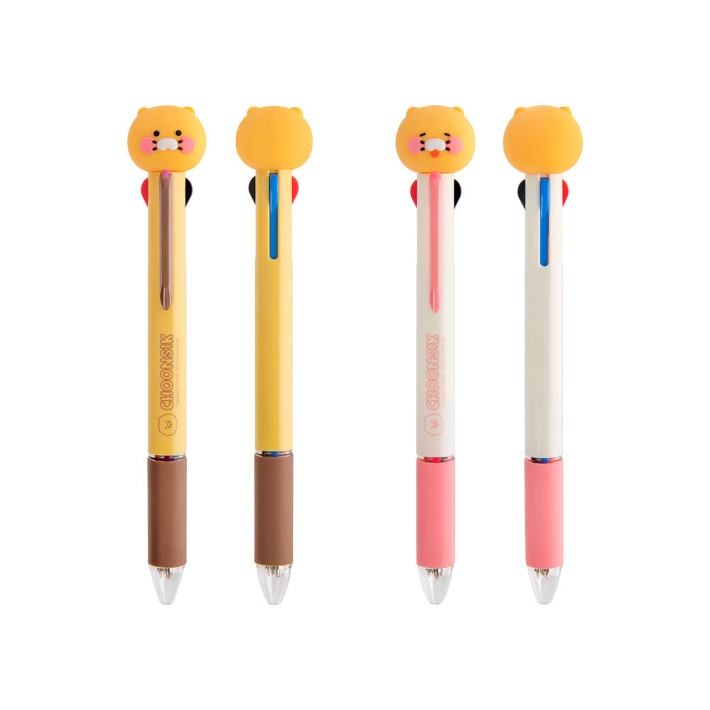 Kakao Friends: Choonsik Figure Multi 4 Color Ball Pen - 춘식이 피규어 멀티 4색 볼펜