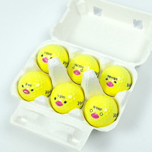 Volvik 6 Ball Gift Box with Egg Tray (2pc Glossy) - 볼빅 6구 계란 선물세트 (2피스 유광)
