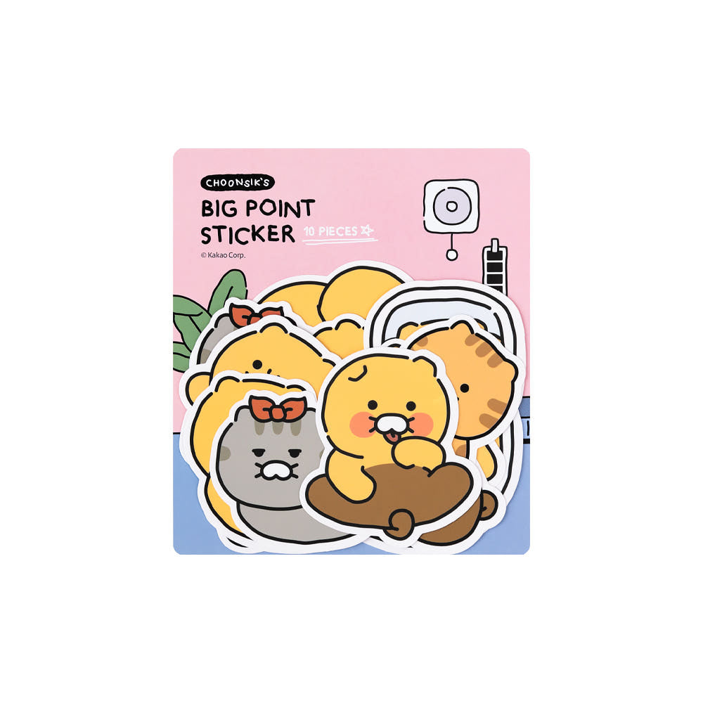 Kakao Friends: Choonsik Ordinary Big Point Removable Sticker - 춘식이 오디너리 빅 포인트 리무버블 스티커