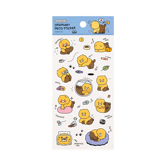 Kakao Friends: Choonsik Ordinary Waterproof Decor Sticker - 춘식이 오디너리 방수 데코 스티커
