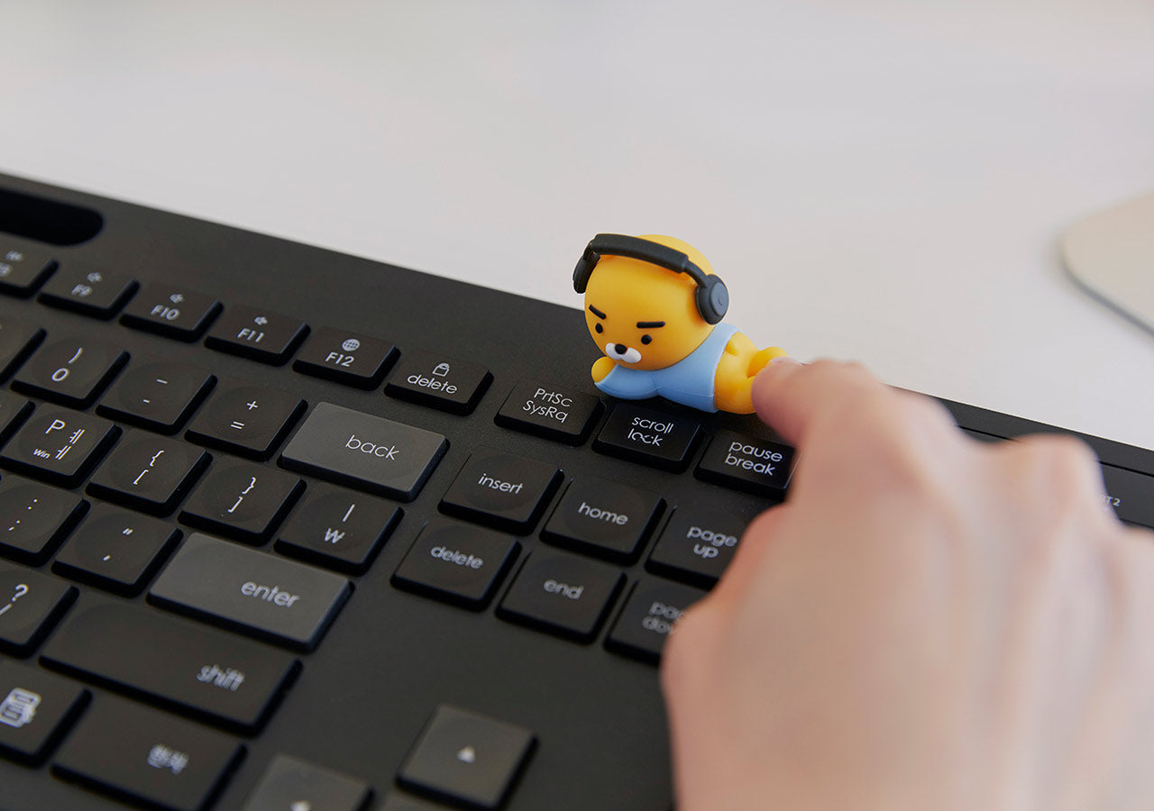 Kakao Friends: Multi pairing Keyboard Ryan 멀티페어링 키보드_DJ라이언