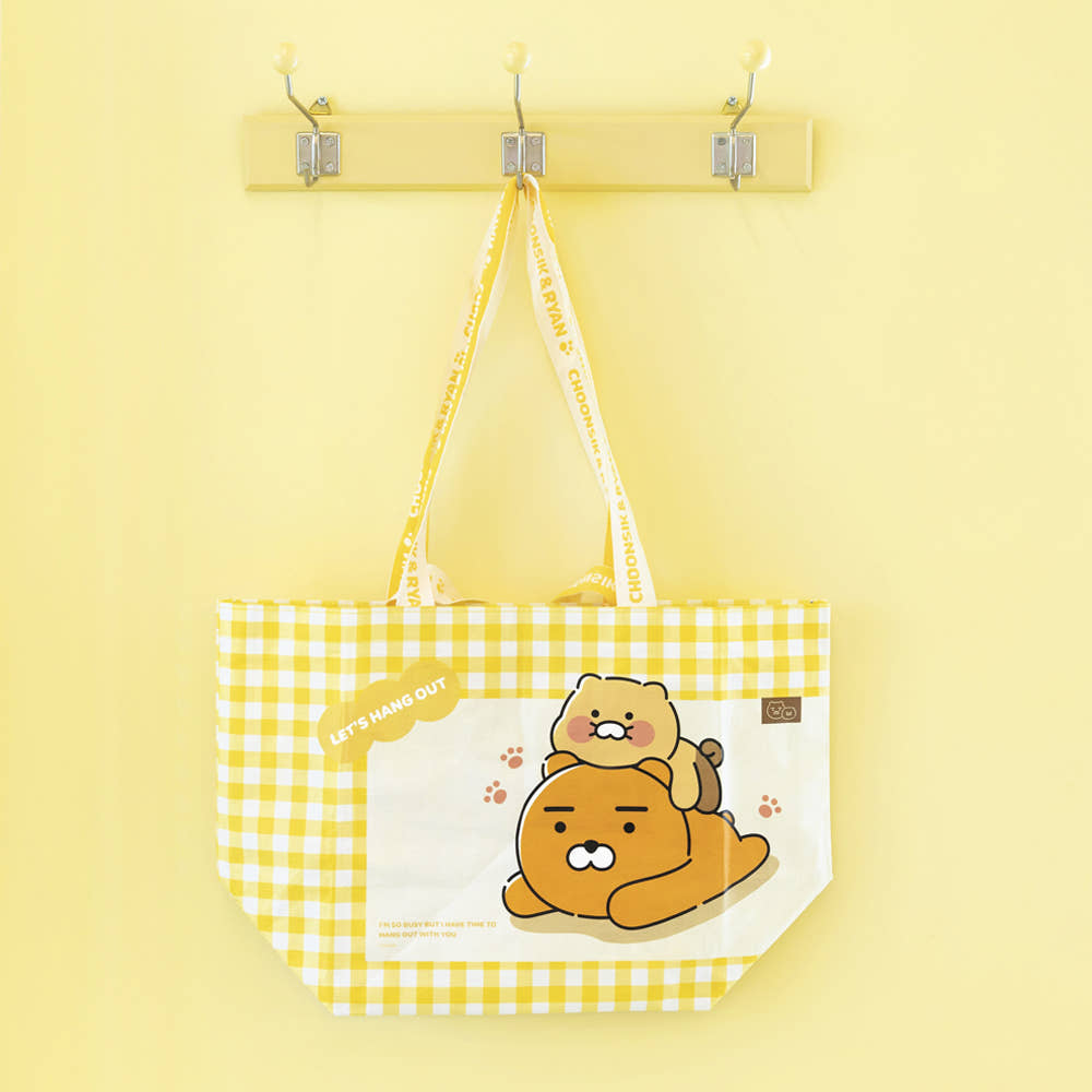 Kakao Friends: Choonsik Reusable Tarpaulin Bag - 춘식이 재사용 타포린 백