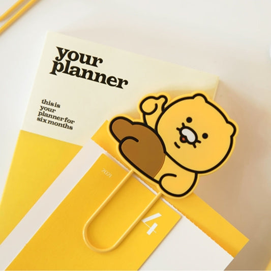 Kakao Friends: Choonsik Big Clip Bookmark 2pcs  - 춘식이 빅 클립 북마크 2pcs