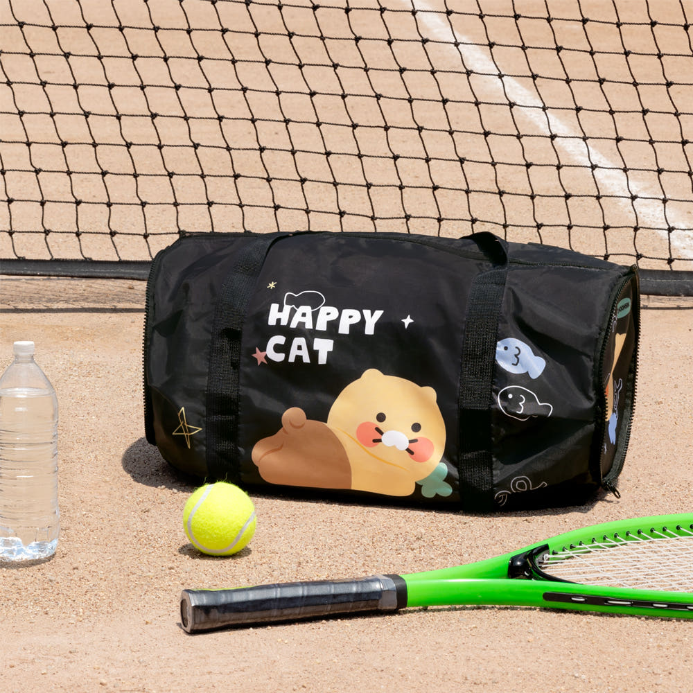 Kakao Friends: Choonsik Folding Duffle Bag Traveling Boston Bag - 춘식이 폴딩 더플백 여행용 접이식 보스턴백