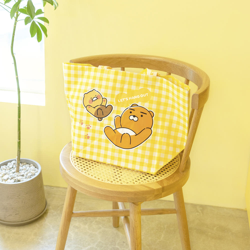 Kakao Friends: Choonsik Reusable Tarpaulin Bag - 춘식이 재사용 타포린 백