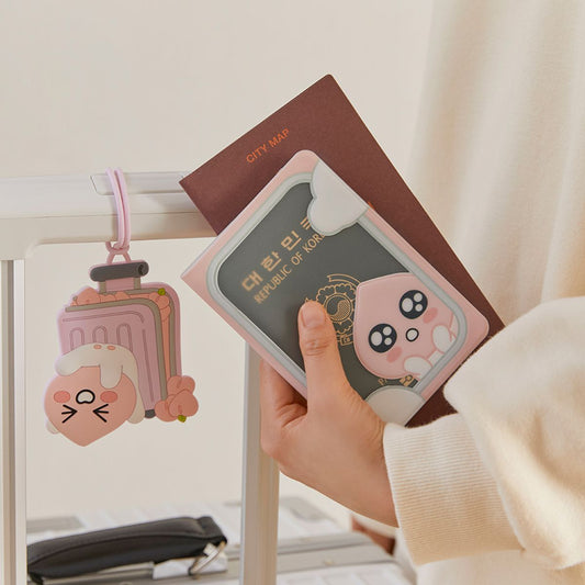 Kakao Friends: Passport Case Apeach 여권케이스(비행기)_어피치