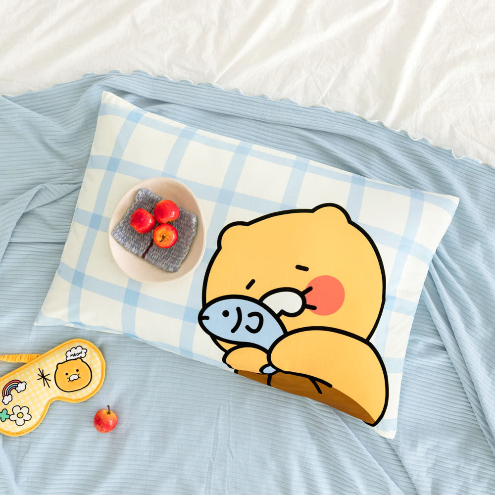 Kakao Friends: Choonsik Cooling Summer Pillow Cover (2 set)- 춘식이 쿨링 여름 베게 커버 2개 세트