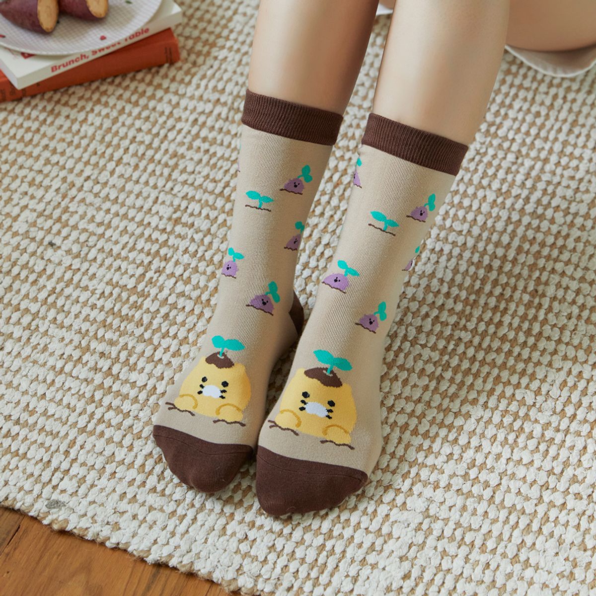 Kakao Friends: Daily Socks Sweet Potato Choonsik 데일리 삭스 고구마_춘식이