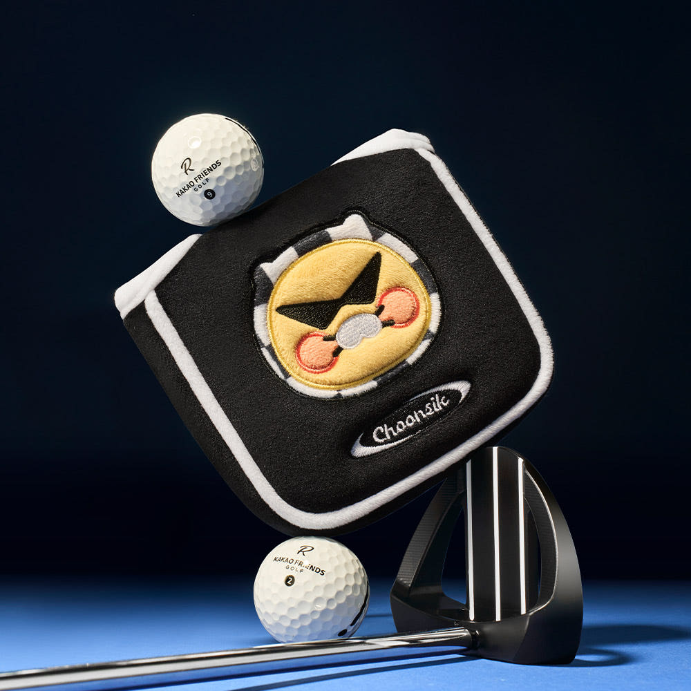キョンキョン　ダストボックス（カバー） KAKAO FRIENDS] Kakao Golf Choonsik Checkerboard Mallet Putter