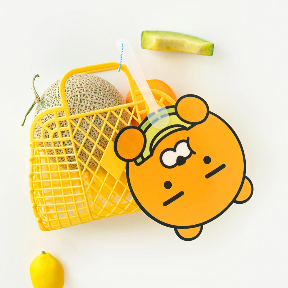 KAKAO FRIENDS: Summer Fruity PP Fan Ryan & Appeach & Choonsik - 썸머 프루티 PP 부채 라이언, 어피치, 춘식이