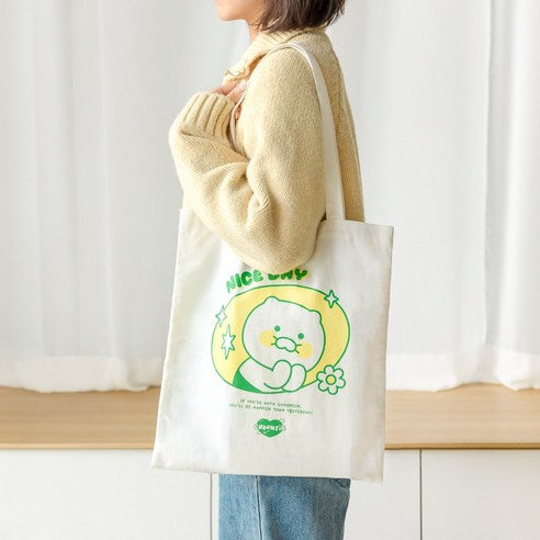 Kakao Friends: Choonsik Nice Day Eco Bag - 춘식이 나이스데이 에코백