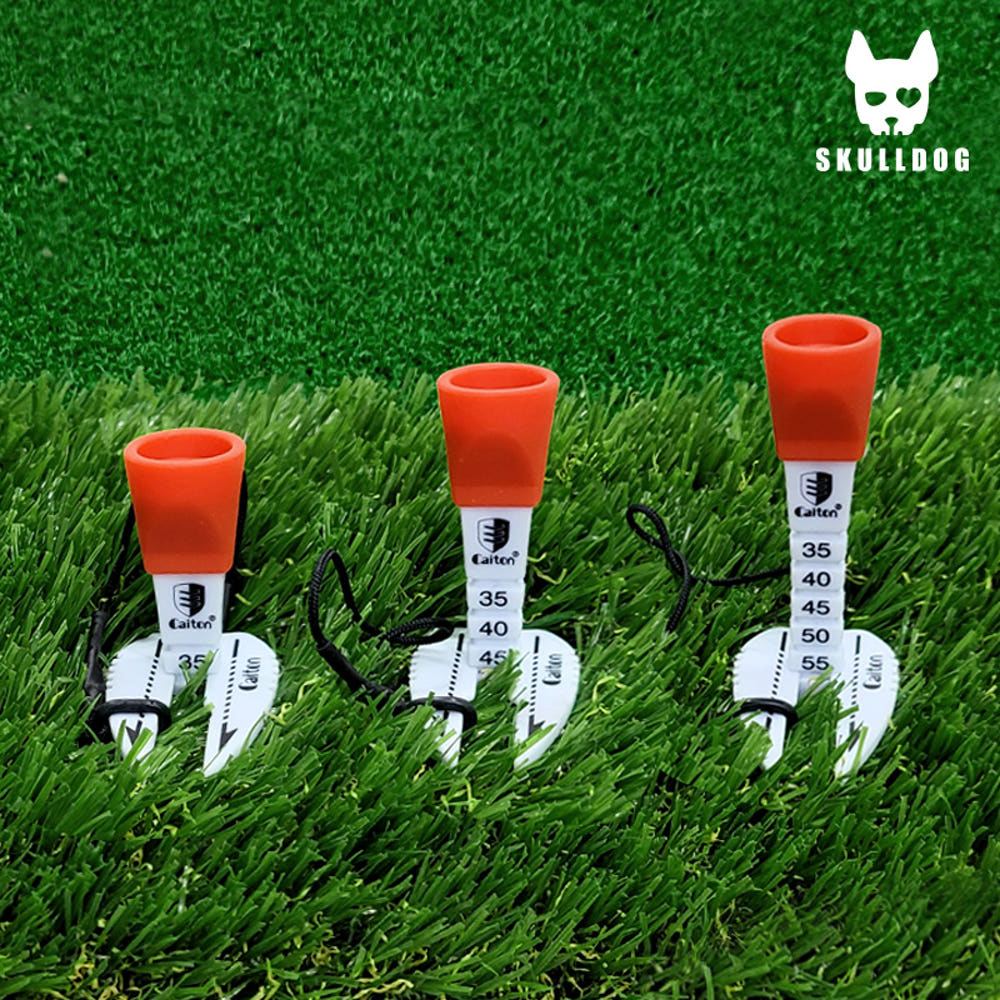 Height Adjusting Gold Tee, Ball Marker, Aiming Tee - 높이조절 에이밍 골프티 컨트롤 골프 티꽂이, 분실방지 줄티, 볼마커 겸용