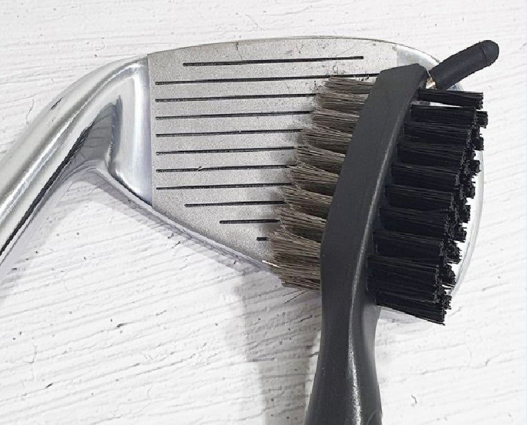Golf Club Head Cleaning Brush with Reel Wire - 골프 클럽 청소 브러쉬