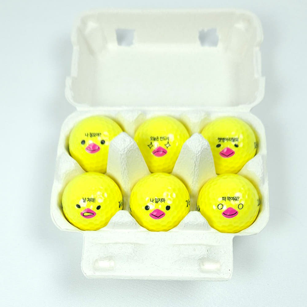 Volvik 6 Ball Gift Box with Egg Tray (2pc Glossy) - 볼빅 6구 계란 선물세트 (2피스 유광)