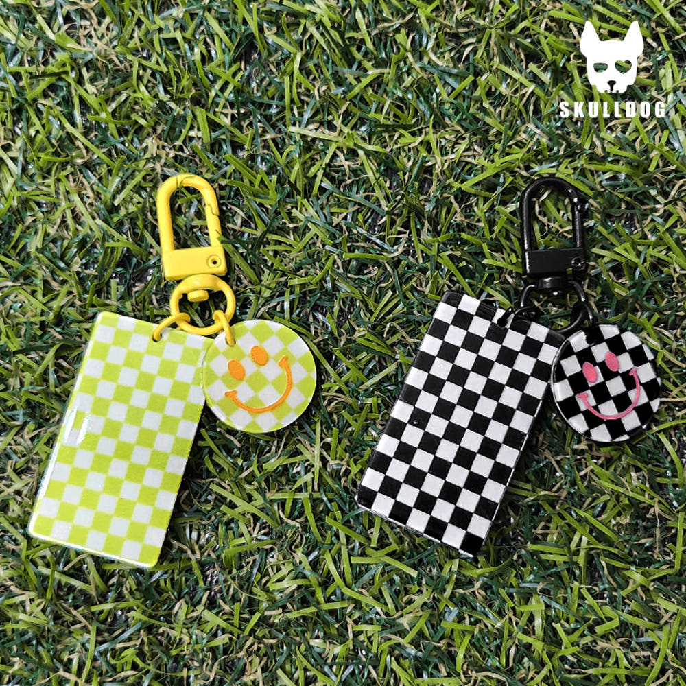 Golf Smile Checker Velcro Glove Holder - 골프 스마일 체크 장갑 찍찍이 걸이