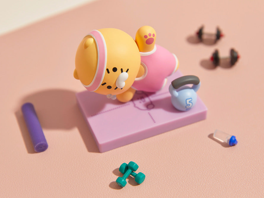 Kakao Friends: Godsaeng Minifigure Choonsik (Exercise) 오늘부터갓생 미니피규어 오운완_춘식이