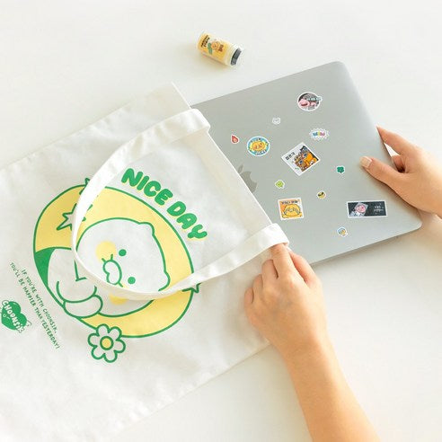 Kakao Friends: Choonsik Nice Day Eco Bag - 춘식이 나이스데이 에코백