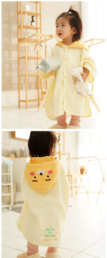 Kakao Friends: Kids Bathrobe 카카오프렌즈: 리틀프렌즈 유아 목욕가운