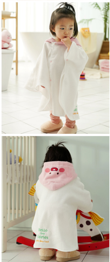 Kakao Friends: Kids Bathrobe 카카오프렌즈: 리틀프렌즈 유아 목욕가운