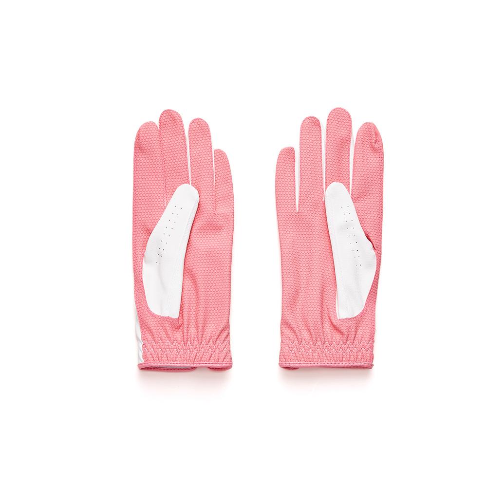 KAKAO FRIENDS: Friends Ball Marker Women's Both Hands Synthetic Leather Gloves - Apeach 프렌즈 볼마커 여성 양손 합피장갑 - 어피치