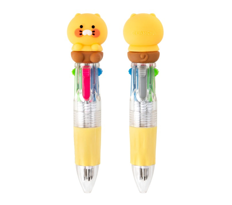 Kakao Friends: Mini Ballpoint Pen Ryan & Choonsik – 라이언 미니 4색 볼펜 라이언 & 춘식이