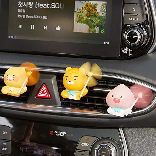 Kakao Friends: Pinwheel Car Air Freshener - Choonsik 바람개비 방향제 춘식이