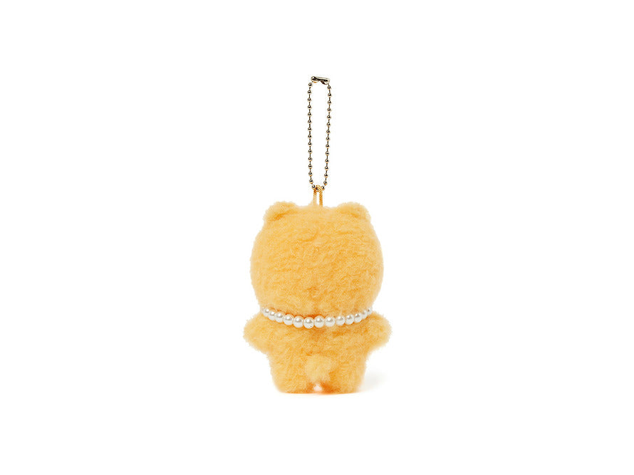 Ryan - Flat Fossil Pearl Necklace Keyring Doll
