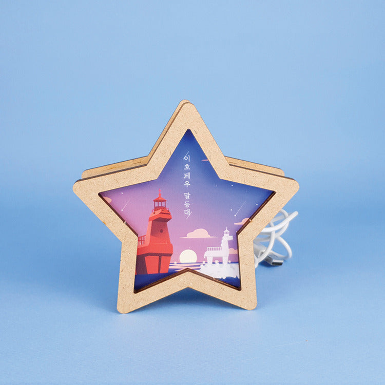 COPE JEJU: DIY Emotional Jeju Illustration Mini Mood Light (Biyangdo or Iho Tewoo) DIY 감성 제주 일러스트 미니 무드등 (비양도 or 이호테우)