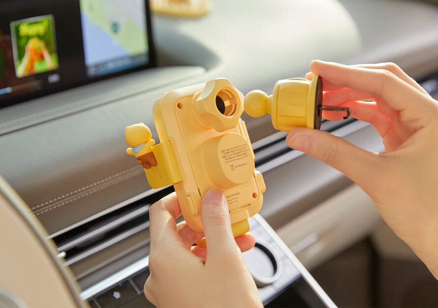 Kakao Friends: Car Charging Phone Holder Choonsik 춘식이 오토 무선 충전 거치대
