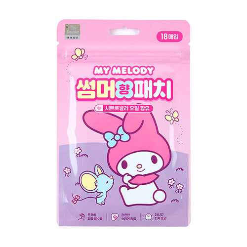 [SANRIO] My Melody Summer Mosquito Repellent Patch 18pcs - 마이멜로디 썸머 향 패치 18매입