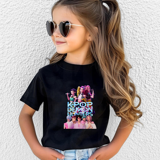 [KDH] Kpop Demon Hunters Kids T-Shirt (KDH)- 케이팝 데몬 헌터즈 유아용 티셔츠(KDH)