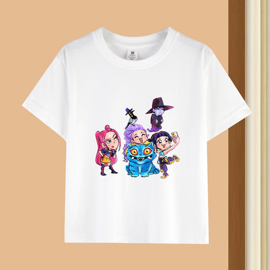 [KDH] Kpop Demon Hunters Kids T-Shirt (Everyone)- 케이팝 데몬 헌터즈 유아용 티셔츠(단체)
