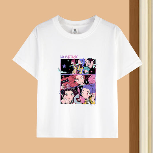 [KDH] Kpop Demon Hunters Kids T-Shirt (Huntrix)- 케이팝 데몬 헌터즈 유아용 티셔츠(헌트릭스)