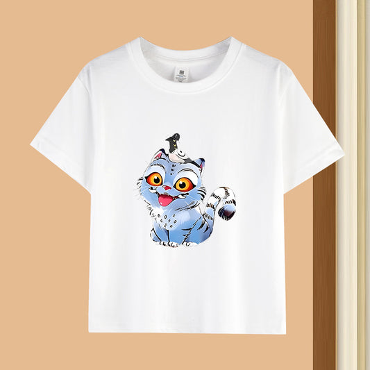 [KDH] Kpop Demon Hunters Kids T-Shirt (Big Derpy)- 케이팝 데몬 헌터즈 유아용 티셔츠(큰 호랑이)