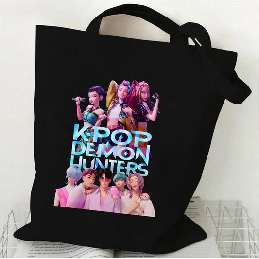 [KDH] Kpop Demon Hunters Ecobag (Saja & Huntrix) - 케이팝 데몬 헌터즈 에코백(사자 & 헌트릭스) *Pre-Order* (Copy) (Copy)