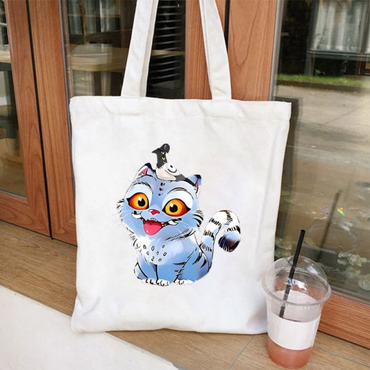 [KDH] Kpop Demon Hunters Ecobag (Cute Derpy) - 케이팝 데몬 헌터즈 에코백(귀여운 호랑이) *Pre-Order*