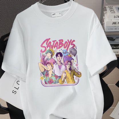 [KDH] Kpop Demon Hunters T-Shirt(SajaBoys) - 케이팝 데몬 헌터즈 티셔츠(사자보이즈)