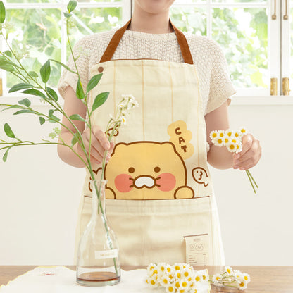 [KAKAO FRIENDS] Choonsik Cute Cafe Apron - 춘식이 귀여운 전신 카페 앞치마