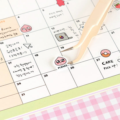 KAKAO FRIENDS: Say Cheese Waterproof Mini Decor Sticker 2pc Set  - 세이치즈 방수 미니 데코 스티코 2pc 세트