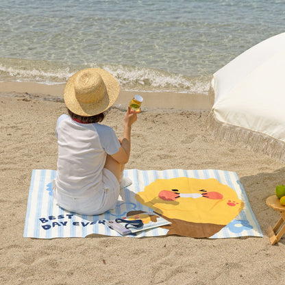 [KAKAO FRIENDS] Choonsik Waterproof Light Weight Pouch & Picnic Mat - 춘식이 경량 방수 파우치 & 돗자리