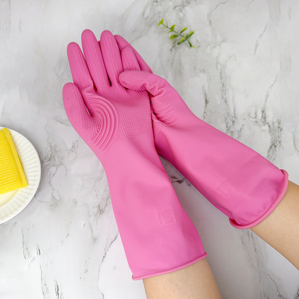 Brilliant Kitchen Rubber Gloves with No Right or Left Sides (M, L) - 오른손 왼손 구분없는 양손 고무장갑 (중, 대)