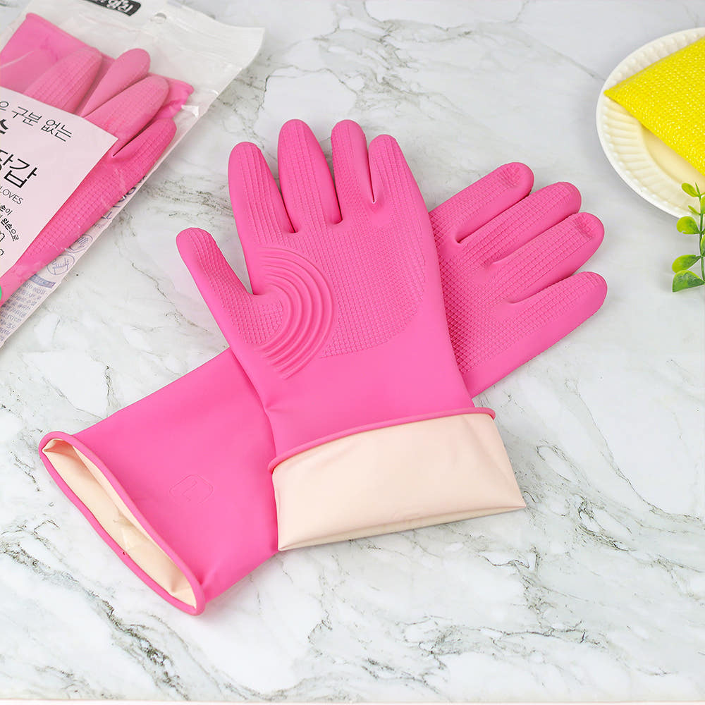 Brilliant Kitchen Rubber Gloves with No Right or Left Sides (M, L) - 오른손 왼손 구분없는 양손 고무장갑 (중, 대)