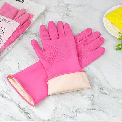 Brilliant Kitchen Rubber Gloves with No Right or Left Sides (M, L) - 오른손 왼손 구분없는 양손 고무장갑 (중, 대)