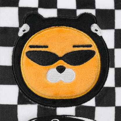 [KAKAO FRIENDS] Kakao Golf Ryan Checkerboard Mallet Putter Cover - 카카오 프렌즈 골프 라이언 체커보드 퍼터 커버(말렛)