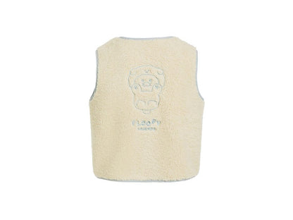 [KAKAO FRIENDS] Floofy Friends Choonsik Short Fleece Vest - 춘식이 숏 양털 조끼, 수면 조끼