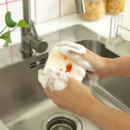 [KAKAO FRIENDS] Both Sided (Sponge&Scrub) Kitchen Choonsik Scrub 3 Colors - 춘식이 주방 설겆이 스펀지 & 수세미 3종