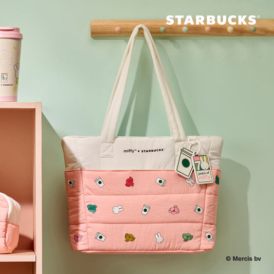 [K-STARBUCKS] Miffy 70th Anniversary Special Edition Puffer Bag Large - 미피 70주년 한국 스타벅스 콜라보 라지 백