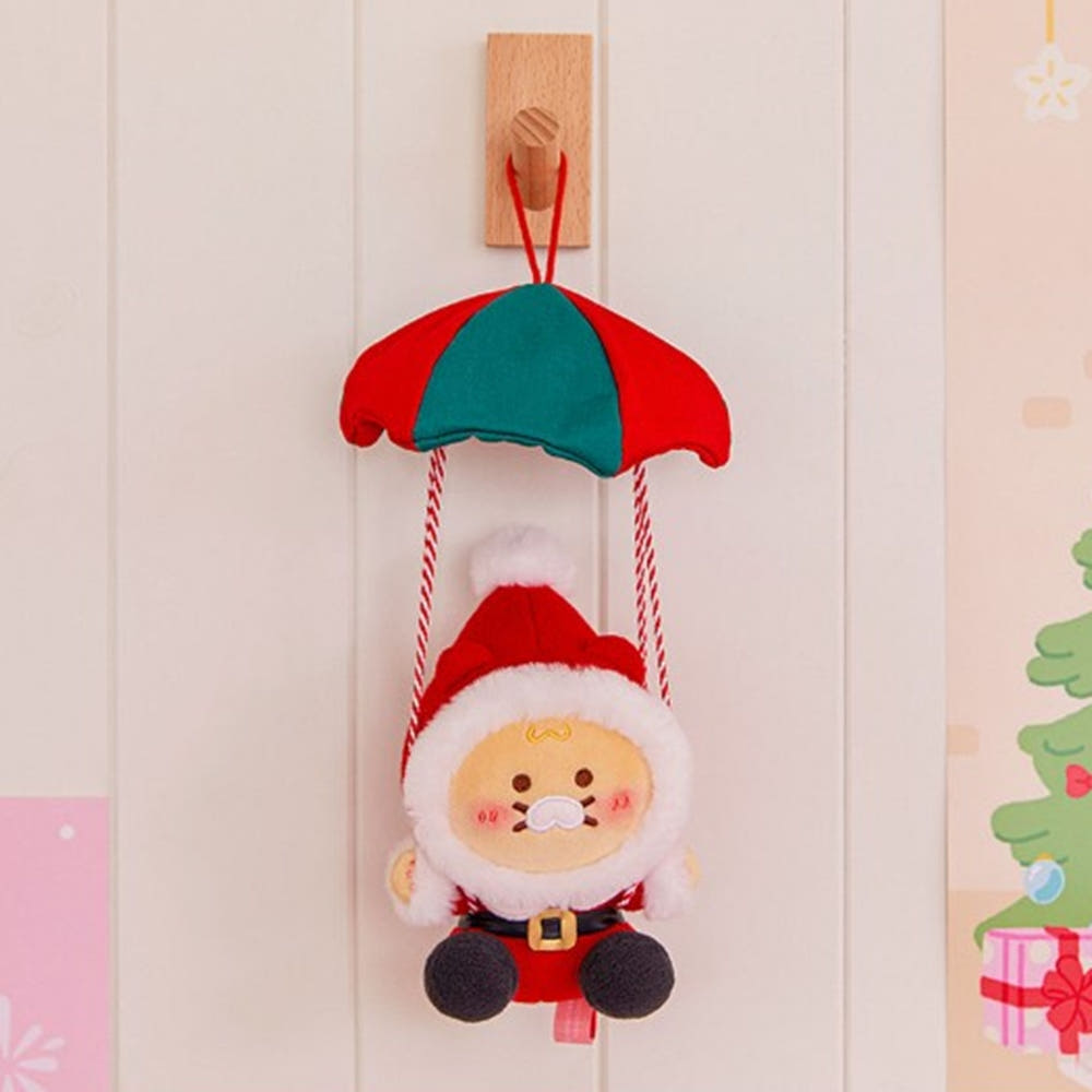 [KAKAO FRIENDS] Merry Choon Christmas Choonsik Santa Christmas Tree Stuffy Ornament- 메리춘크리스마스 춘식이 낙하산 산타 인형 크리스마스 트리 장식